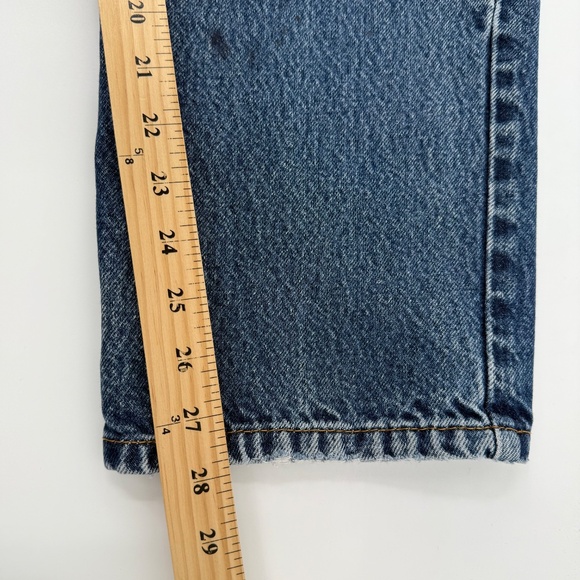 Levis 550 Jeans Men 34x29 Blue Denim Relaxed Fit Straight Leg Cowboy Workwear - Picture 11 of 13